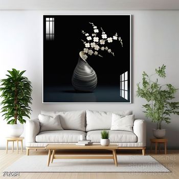 Mẫu tranh bình hoa nghệ thuật decor trang trí tường