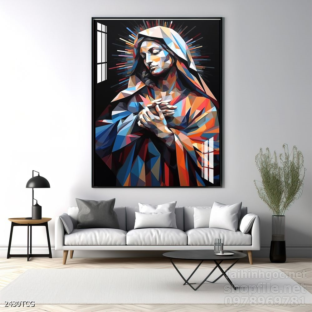 Tranh tranh trí tường công giáo sang trọng