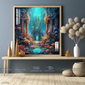 Tranh cá heo đại dương