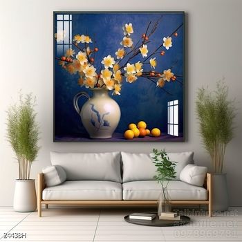 Mẫu tranh bình hoa mới nhất trang trí phòng khách, phòng ăn