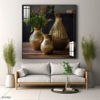 Mẫu tranh bình hoa nghệ thuật decor trang trí tường