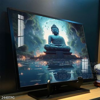 Tranh tranh trí tường phật giáo sang trọng