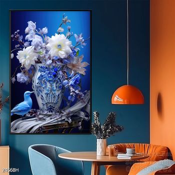 Tranh bình hoa hiện đại treo tường sang trọng ý nghĩa