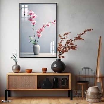 Mẫu tranh bình hoa mới nhất trang trí phòng khách, phòng ăn