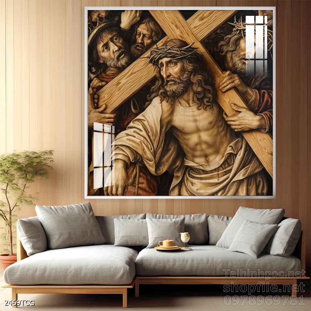Tranh tranh trí tường công giáo sang trọng