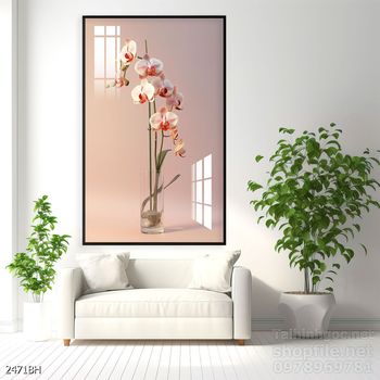 Tranh bình hoa đẹp tinh tế mẫu mới nhất