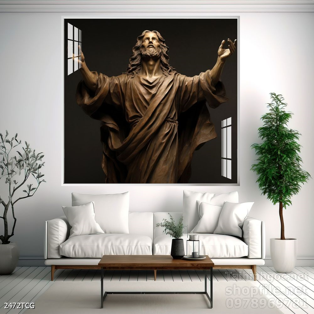 File tranh công giáo decor trang trí tường phòng thờ