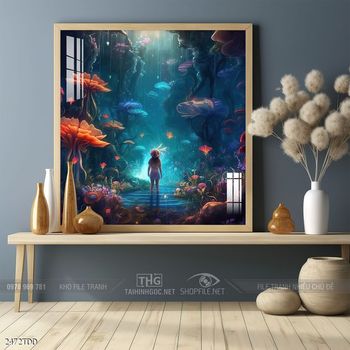 Tranh cá heo dưới lòng đại dương tuyệt đẹp