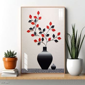 Mẫu tranh bình hoa treo tường đẹp nhất