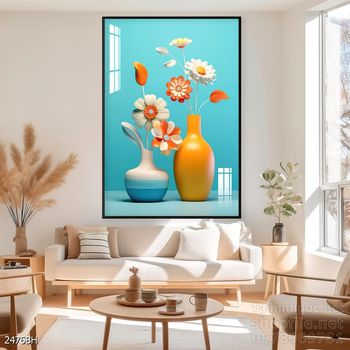 Tranh bình hoa hiện đại treo tường sang trọng ý nghĩa