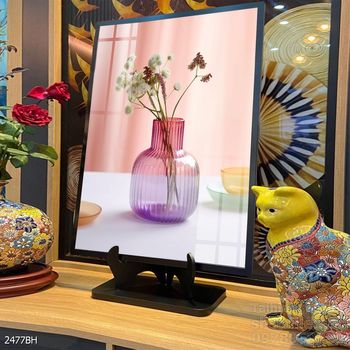 Mẫu tranh bình hoa nghệ thuật decor tường