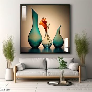 Tranh bình hoa đẹp trang trí tường