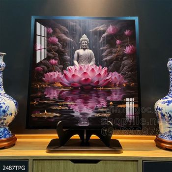 Tranh tranh trí tường phật giáo sang trọng