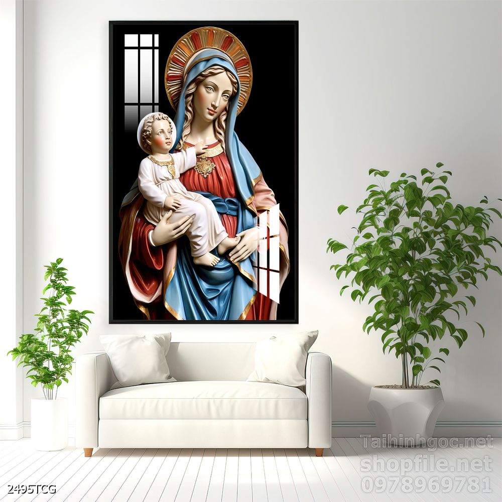 Tranh tranh trí tường công giáo sang trọng