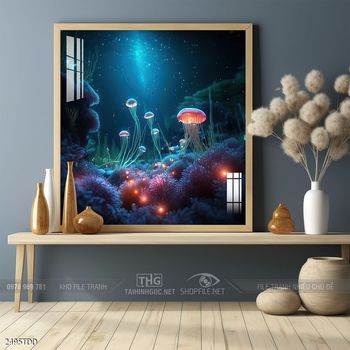 Tranh cá heo đại dương