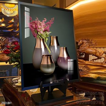 Tranh bình hoa đẹp decor trang trí tường