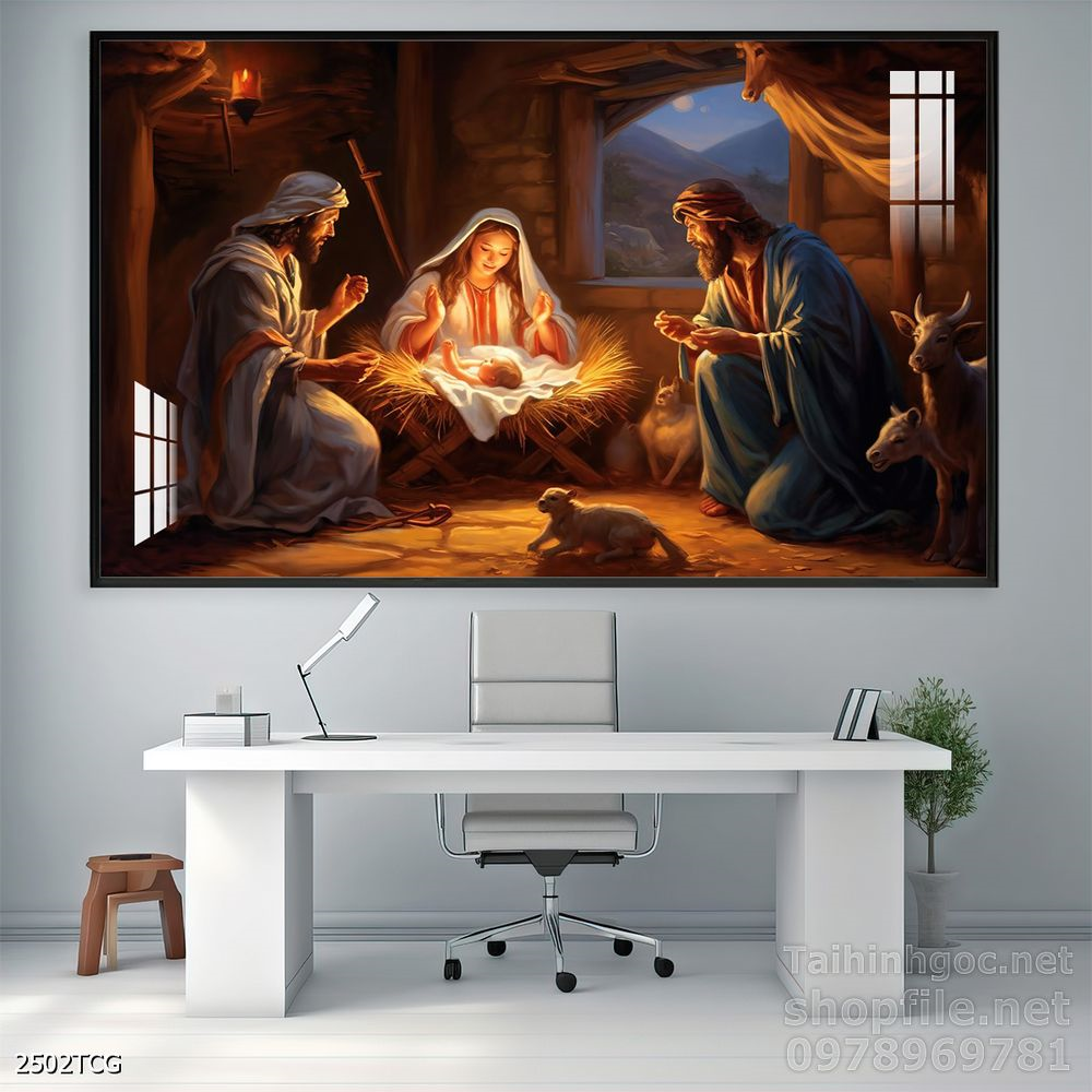 Tranh decor trang trí tường công giáo