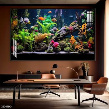 Tranh cá heo đẹp