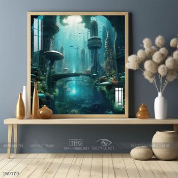 Tranh cá heo đại dương