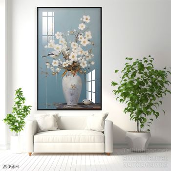 File tranh bình hoa nghệ thuật mẫu mới nhất