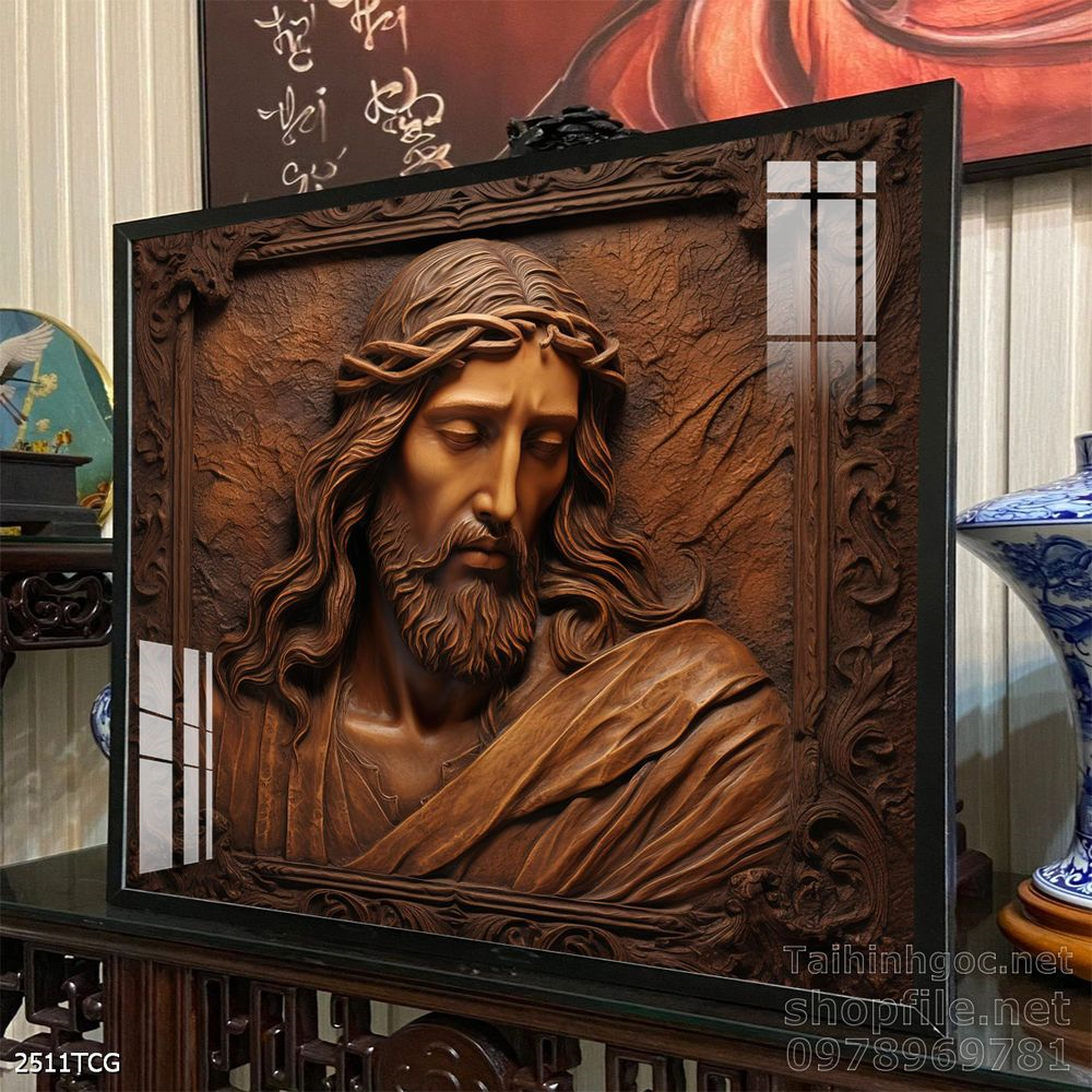 File tranh công giáo decor trang trí tường phòng thờ