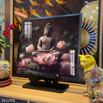 File tranh Phật giáo decor trang trí tường nhà phòng thờ