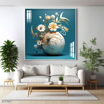 Tranh bình hoa nghệ thuật sang trọng