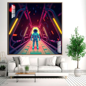 Tranh phi hành gia đẹp