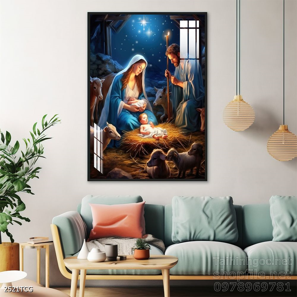 Tranh tranh trí tường công giáo sang trọng