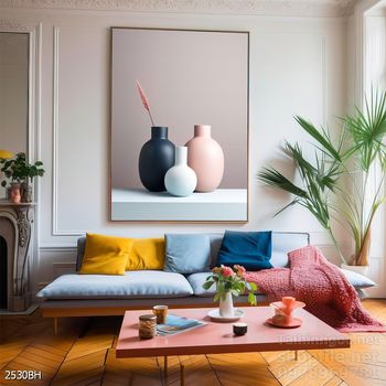 Mẫu tranh bình hoa nghệ thuật decor trang trí tường