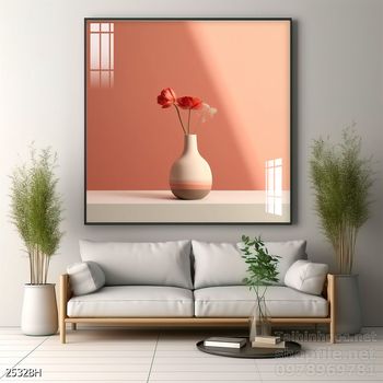 Tranh bình hoa độc đáo trang trí phòng khách