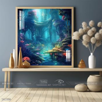 Tranh cá heo dưới lòng đại dương tuyệt đẹp