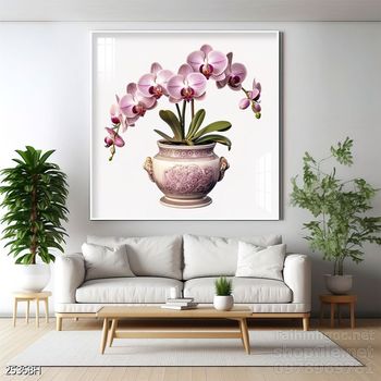 File tranh bình hoa đẹp decor tường nhà trang trí