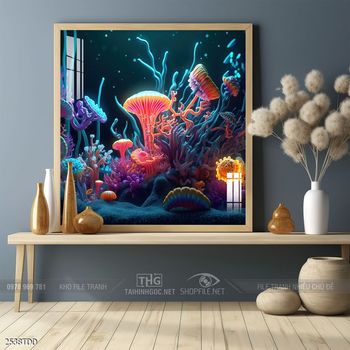 Tranh treo tường những chú cá heo đáng yêu