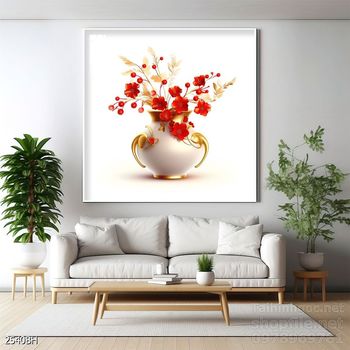 Tranh bình hoa đẹp decor trang trí tường