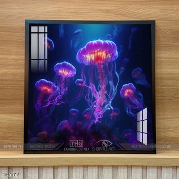 Tranh cá heo decor trang trí tường nhà