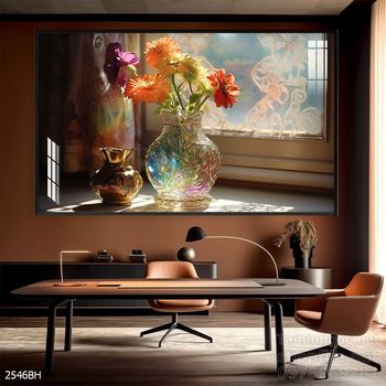 Tranh bình hoa 3D tuyệt đẹp