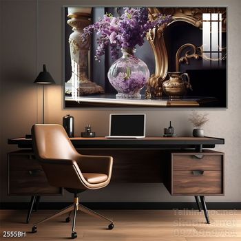 File tranh bình hoa đẹp decor tường nhà trang trí