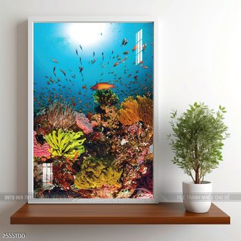 Tranh cá heo đại dương