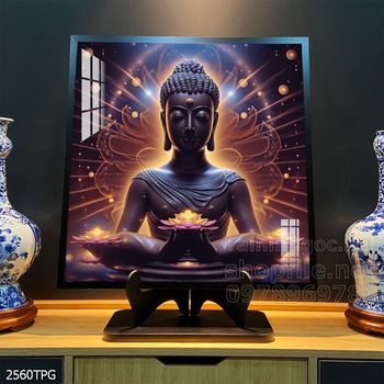 File tranh Phật giáo decor trang trí tường nhà phòng thờ