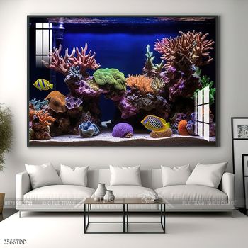 Tranh treo tường cá heo đại dương