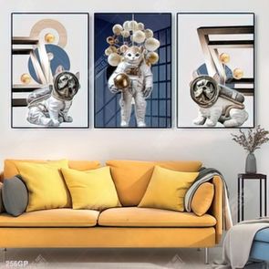 Tranh nghệ thuật phi hành gia trang trí tường nhà