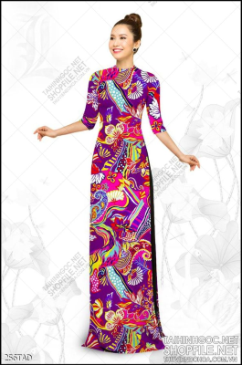 File tranh vải áo dài việt nam 256