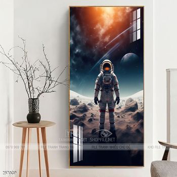 Tranh phi hành gia đẹp