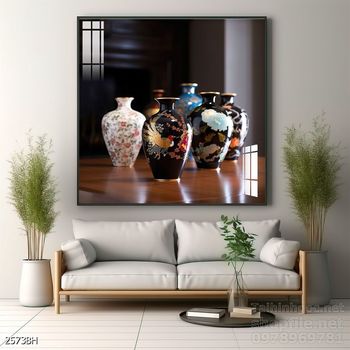 Mẫu tranh bình hoa nghệ thuật decor tường