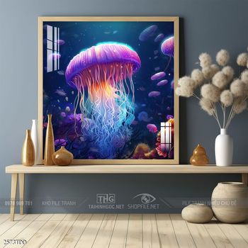 Tranh cá heo đẹp độc đáo