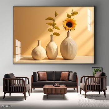 Tranh bình hoa 3D tuyệt đẹp