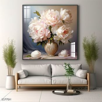 Tranh bình hoa đẹp trang trí tường