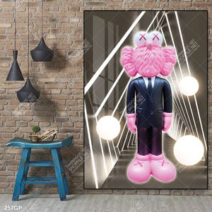 File tranh kawas hồng mặc vest đẹp nổi bật