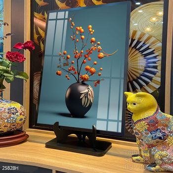 Mẫu tranh bình hoa đẹp hiện đại trang trí tường nhà